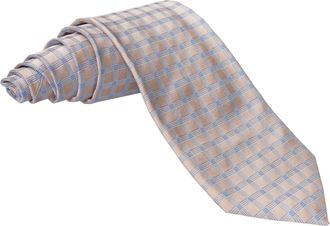 Zilli Triple Windowpane Silk Tie