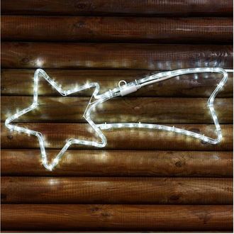 Trade Shop Trade Shop - Luminoso Comet Star 65cm En Tubo Led Blanco Brillante Luz Blanca Fr&iacute;a