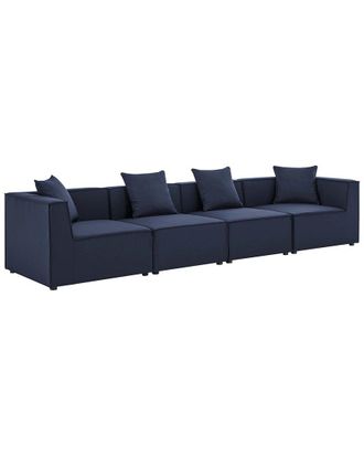 ModWay Saybrook Outdoor Patio Upholstered 4-Piece Sectional Sofa