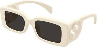 Gucci Grey Rectangular Ladies Sunglasses GG1325S 013 54