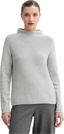 Marc O'Polo Maglione a collo alto in cotone - - Knitwear - Donna - Grigio - L