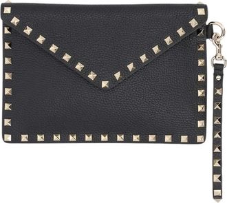 Valentino Garavani Black Rockstud Clutch