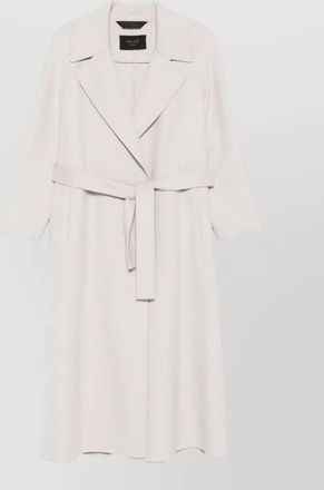Palt&ograve; wool belted trench coat