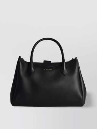 Lanvin structured leather tote bag handles