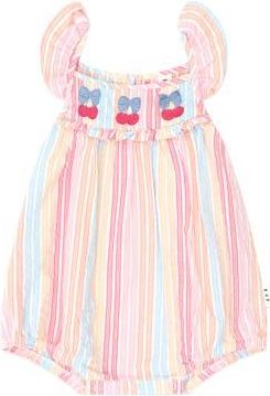 Huxbaby Vintage Rainbow Stripe Bubble Romper in Multi at Nordstrom, Size 12-18M Au