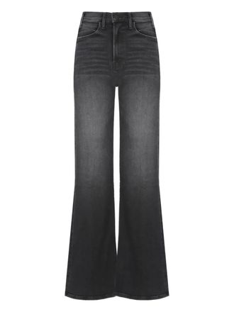 Mother The Hustler Roller belt-loop flared jeans - women - Cotton/Modal/Polyester/Spandex/Elastane - 26 - Grey