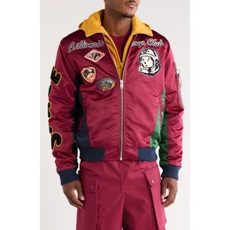 Billionaire Boys Club Space Suit Bomber Jacket in Rhododendron at Nordstrom Rack, Size Xx-Large