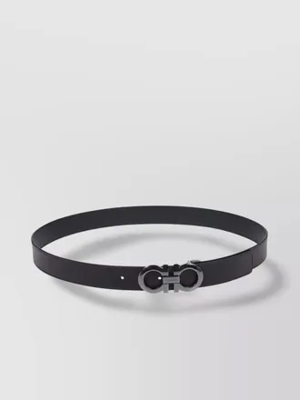 Ferragamo calf leather reversible adjustable belt