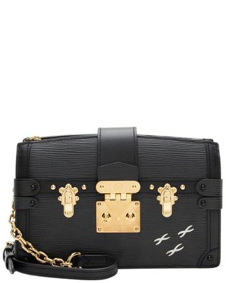 Louis Vuitton Black Epi Leather Trunk Clutch (Authentic Pre-Loved)