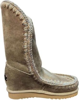Mou Eskimo Tall - Dames - Winterlaarzen - Groen - 37 EU - Wol - Schoenen