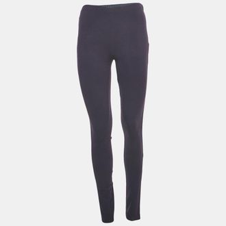 M Missoni Navy Blue Jersey Stretchable Waist Slim Fit Trousers M