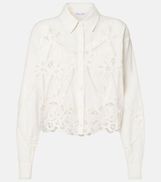 Veronica Beard Aderes cotton and linen shirt