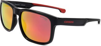 Carrera Mens 57 mm Black Red Sunglasses CARDUC001-S-OIT-57