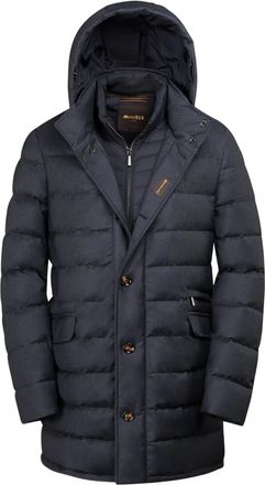 Moorer Calandri-ll padded-design jacket - Blue