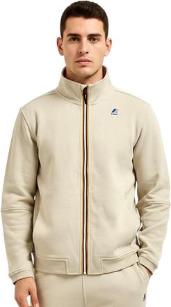 K-Way Beige Mock Collar Sweatshirt