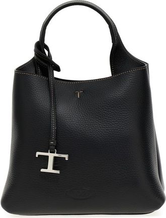 Tod's T Logo Plaque Tote Bag