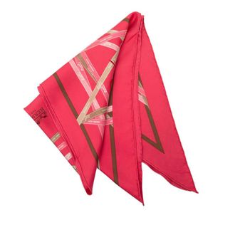 Herm&egrave;s Pre-owned Hermes Bolduc Silk Pointu Triangle Scarf 90 Ladies KGCQCHUNHJHARLCT