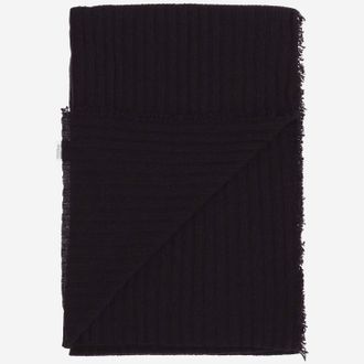 Faliero Sarti Unisex Cashmere And Wool Blend Scarf Brown Scarfs