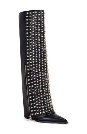 Azalea Wang Agustue Knee High Boot in Black at Nordstrom Rack, Size 11
