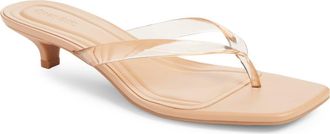 Open Edit Tori Kitten Heel Flip Flop in Tan Latte at Nordstrom, Size 8.5