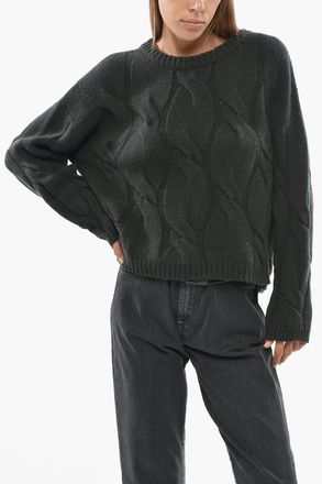 Bruno Manetti Maglia Girocollo in Cashmere a Motivo Aran Bruno Manetti