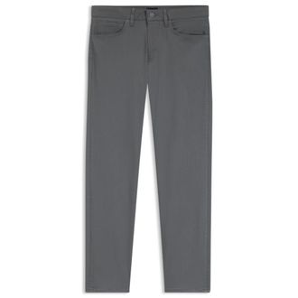 BOSS Delaware slim-fit trousers in fade-resistant twill
