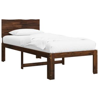 vidaXL Estructura De Cama Individual Con Cabecera Rostock Vidaxl