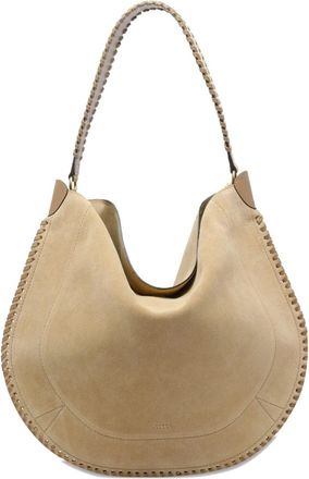 Isabel Marant Borsa a spalla Oskan con bordo intrecciato - Toni neutri