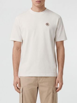 Burberry T-shirt girocollo in cotone con logo Equestrian Knight