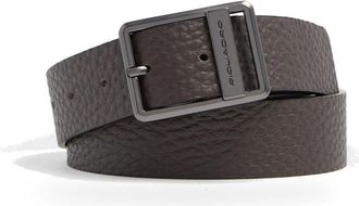 Piquadro Leren Riem met Steekgesp - Heren - Riemen - Bruin - ONE Size - Katoen - Accessoires