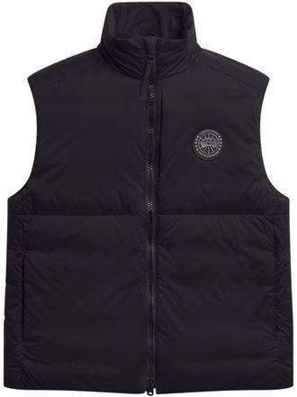 Canada Goose Padded Black Vest with High Collar