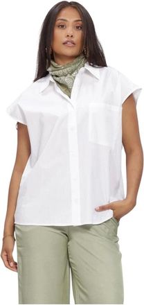 Refined Department Refined Department, Dames, Blouses & Shirts, Wit, Maat: XS Katoen