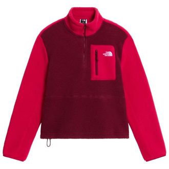 The North Face Yumiori 1/4 Zip Fleecepullover f&uuml;r Damen | rot