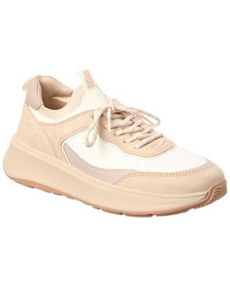 FitFlop FitFlop F-Mode Suede/Knit Flatform Slip-On Laced Sneaker