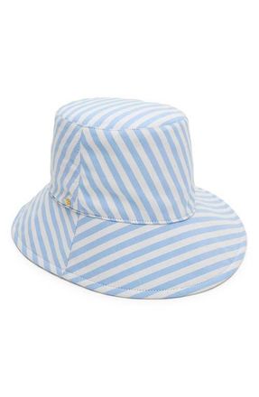 Lele Sadoughi Sedona Seersucker Hat in Capri Stripe at Nordstrom