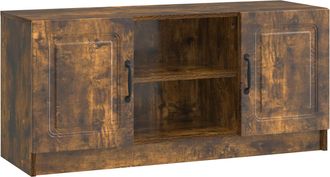 vidaXL Mueble De Tv Roble Ahumado 102 X 34,5 X 47 Cm Vidaxl