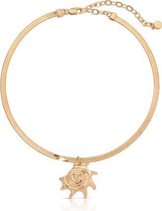 Ettika Mermaid Cove Conch Pendant Necklace in Gold at Nordstrom