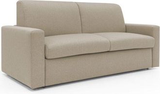 Divani.Store Divani.store - Kansas Sof&aacute; Cama Convertible H20 Cm En Tela Impermeable 212 Cm (mat. 160x197) Beige