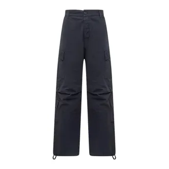 Darkpark Wide Trousers, male, Blue, Size: L Wide-leg cargo trousers