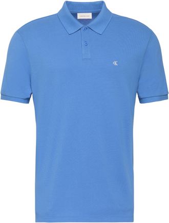 Calvin Klein Jeans Poloshirt CALVIN KLEIN JEANS SS CASUAL PIQUE CLASSIC POLO, Herren, Gr. XXL, french blau, Jersey, Obermaterial: 100% Baumwolle, klassisch normal, Rundh