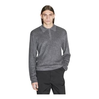 Prada Heren, Truien, Grijs, Maat: M Zijde