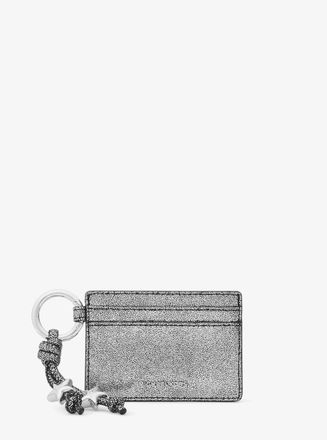 Michael Kors Jet Set Metallic Leather Card Case With Charms