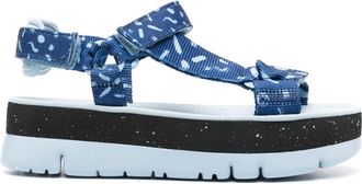 Camper Oruga Up sandals - women - Recycled Polyester/Recycled Polyester/Polyethylene vinyl acetate (PEVA) - 40 - Blue