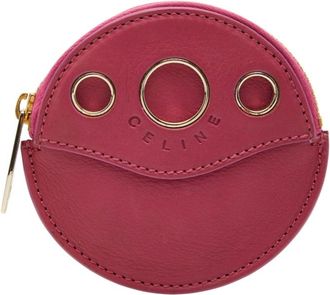 Celine Pink Leather Coin Purse/Coin Case (Pre-Owned)