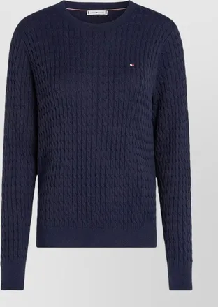 Tommy Hilfiger cable-knit cotton crew-neck sweater