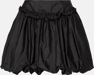 Simone Rocha Gathered taffeta miniskirt