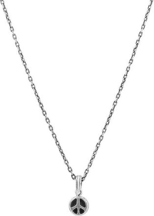 John Varvatos Mens Artisan Pendant Necklace in Silver at Nordstrom, Size 24