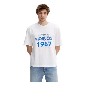Fiorucci T-shirt Boxy Fit Dreaming 1967 Stampata - - Tops - Uomo - Bianco - L