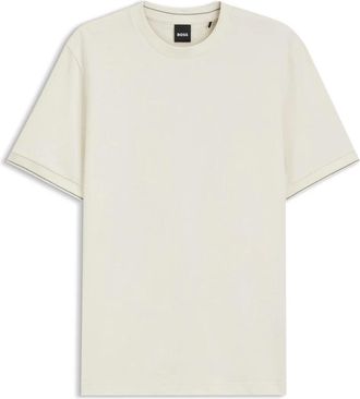 HUGO BOSS C-Taut 90 T-Shirt - Heren - T-shirts - Beige - L - Katoen - Tops