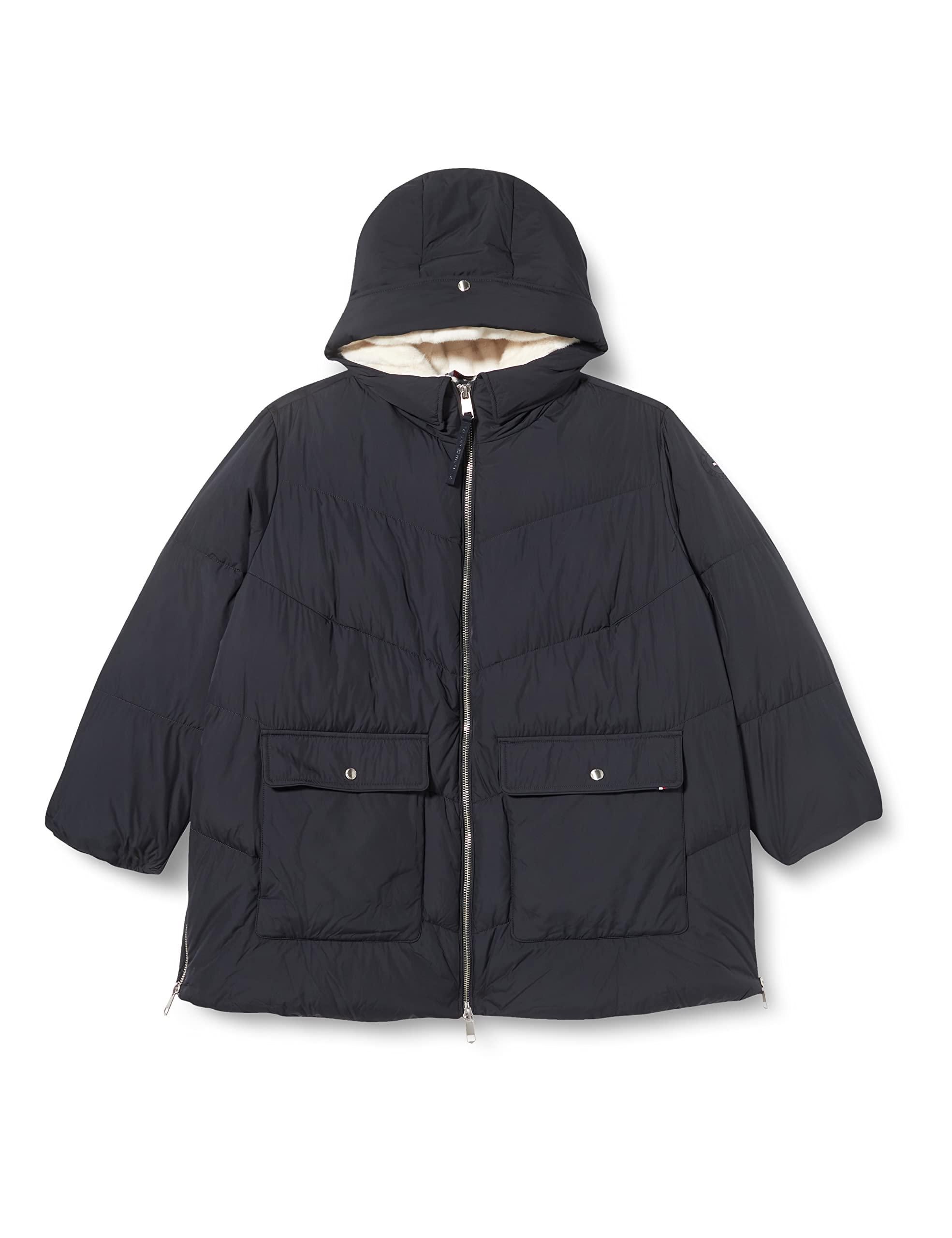 Tommy Hilfiger Damen CRV Chev Sorona Teddylined Coat WW0WW37532